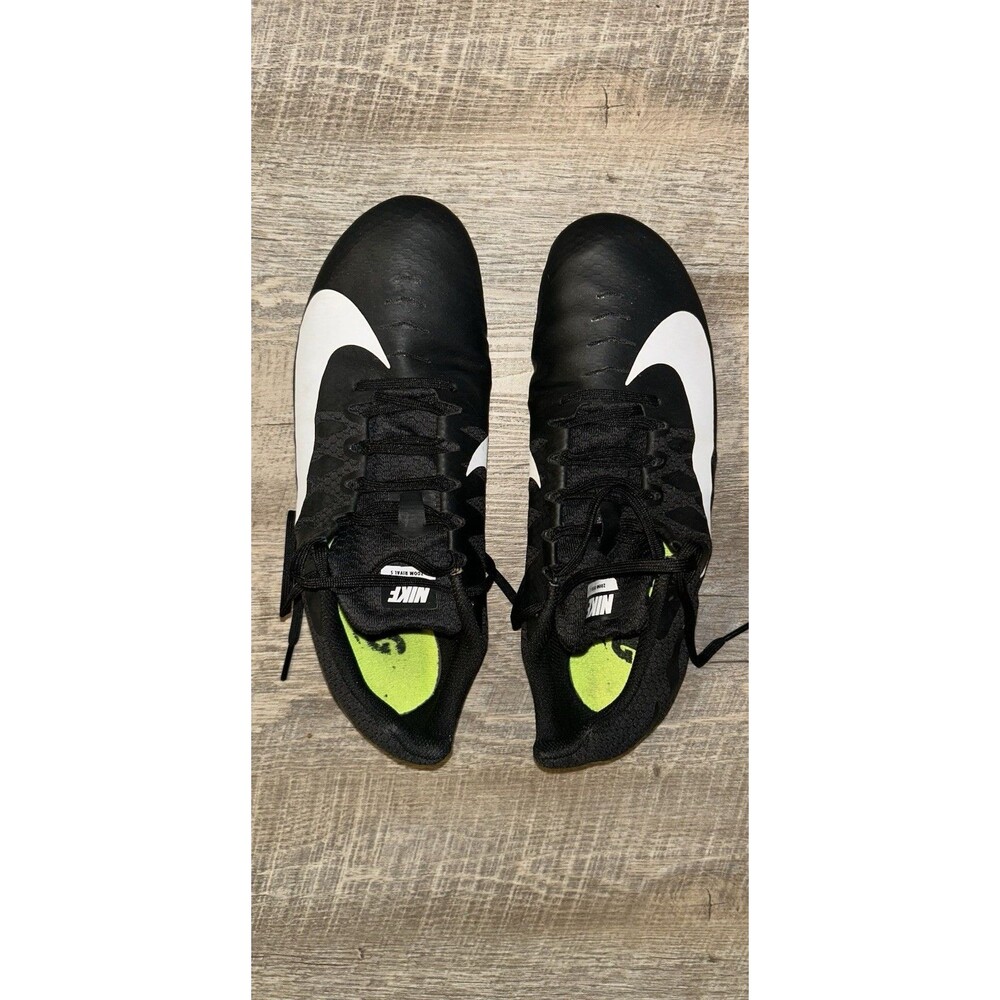 Nike Zoom Rival S 9 Track Spikes Black White 907564-001 Men's Size 9.5 w/ Bag